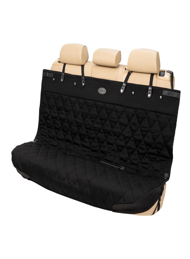 بيت سيف غطاء مقعد السيارة المبطن من بيت سيف هابي رايد - حماية متينة للمقعد الخلفي مع مقاومة للماء، مع إمكانية الوصول الآمن لحزام الأمان - يحافظ على نظافة المقاعد الجلدية ويحميها من الخدوش - Image 2